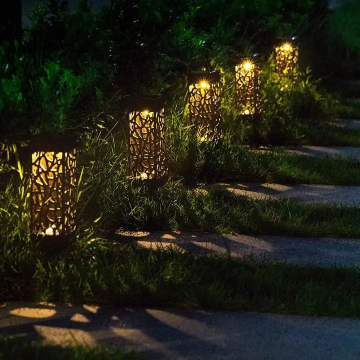 Luz de jardín vintage impermeable con energía solar