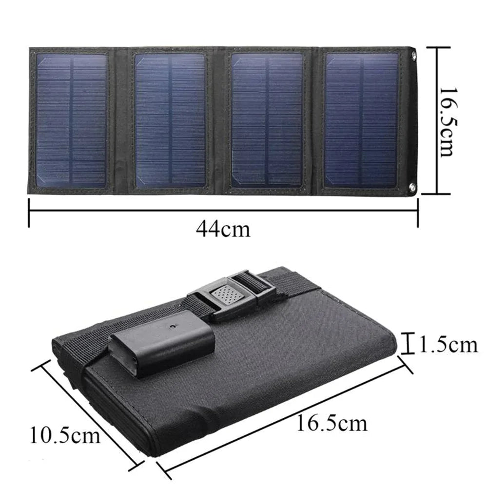 Panel solar plegable impermeable de 5V